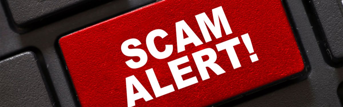 BIG RED SCAM ALERT BUTTON IMAGE