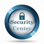 IMAGE OF LOCK AND WORDS SECURITY CENTER
